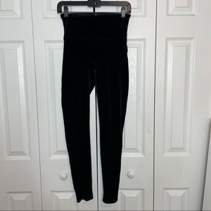 Spanx Black Velvet Leggings Medium